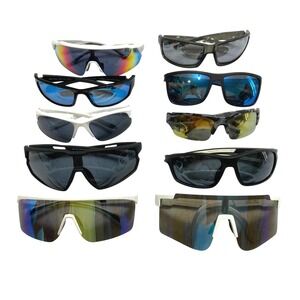 Mixed Lot 10 Pairs Sport Sunglasses Reebok Southpole Brooks Ironman X-Loop
